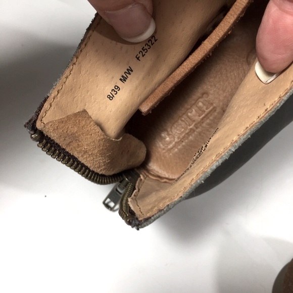 Born sandals bluish gray leather lace up 8 - Picture 3 of 9